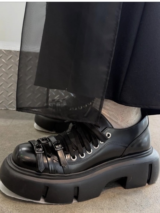 Simone Rocha Shoes - New Simone Rocha Buckle-strap Platform Boots In Black Size 37